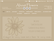 Tablet Screenshot of about-flowers.co.uk